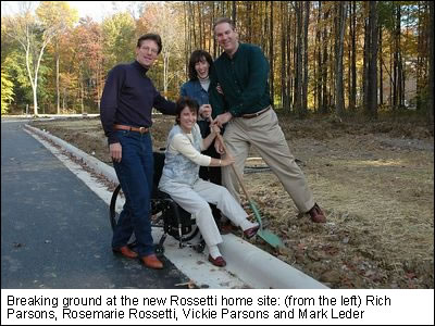 Breaking ground at the new Rossetti home site